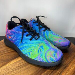 Yes We Vibe Dripping Fluo Lava Men's Shoes Colorful Comfortable Mesh Casual 10.5